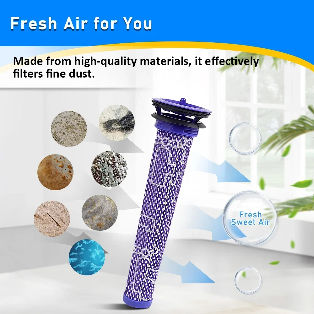 Filter Kit Attachment For Dyson V7 V8 Cordless Vacuum Cleaners Accessories Pre-Filter And HEPA Post- Filter Replacement Parts image 3