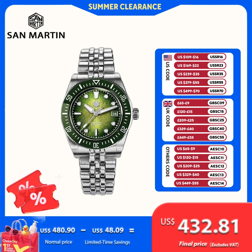 Cloisonne Enamel Dial - San Martin 37,5 mm 9015 smalto