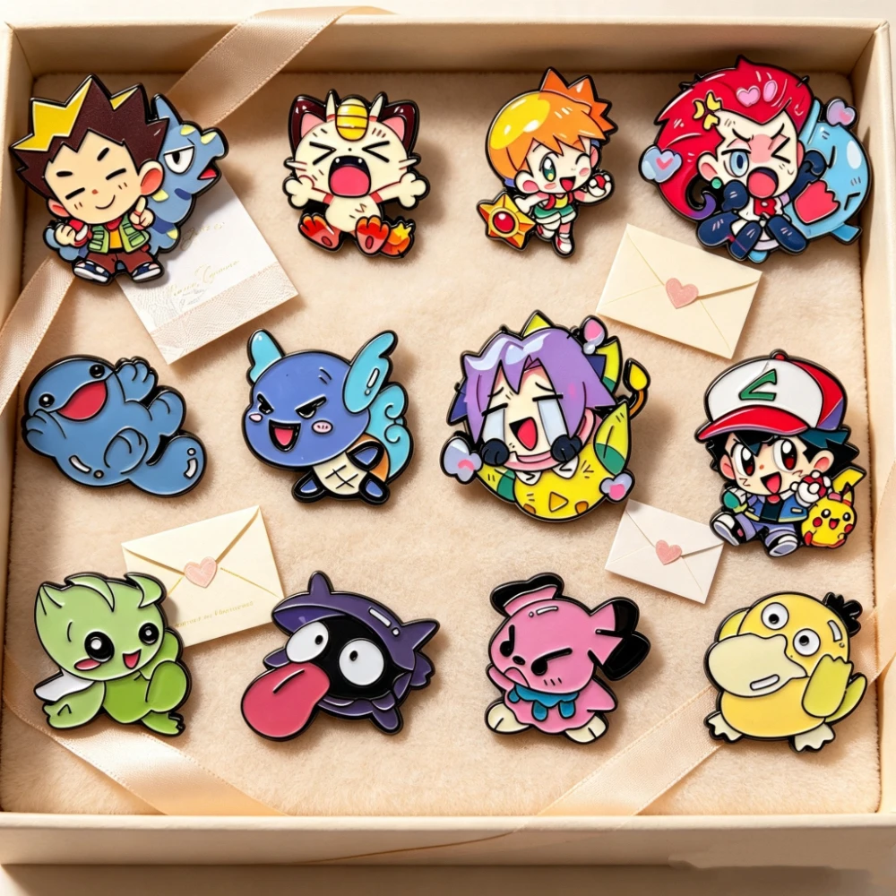 Embroidery Reddit - Set di 12 spille smaltate a