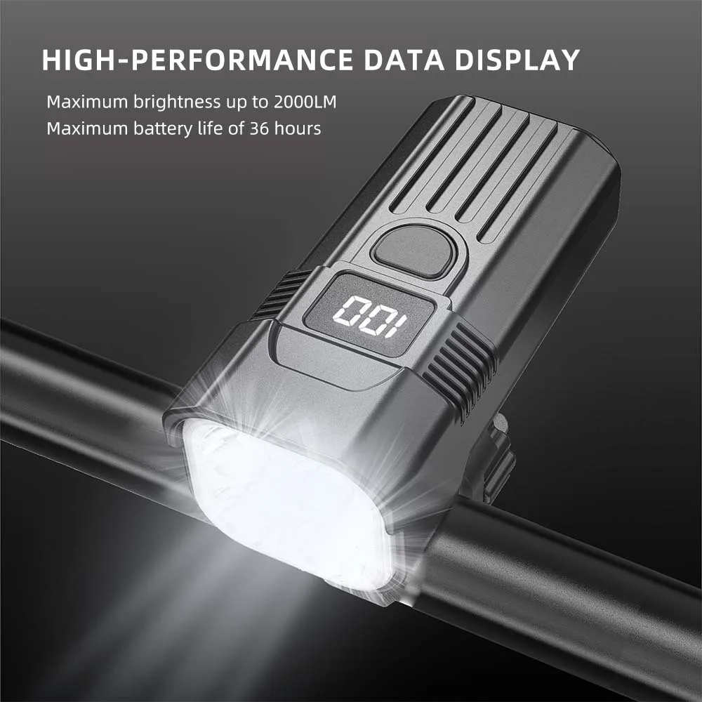 7000Lm Bicycle Light Bike front Rechargeable USB Bike Light Torch Cycling Headlamp Bicycle lamp Built in 18650 Battery