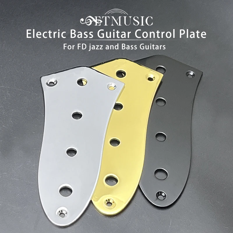 

2Pcs Control Plate Switch Plate Pot Wiring Cover For Electric Bass Guitar Black/Gold/Chrome