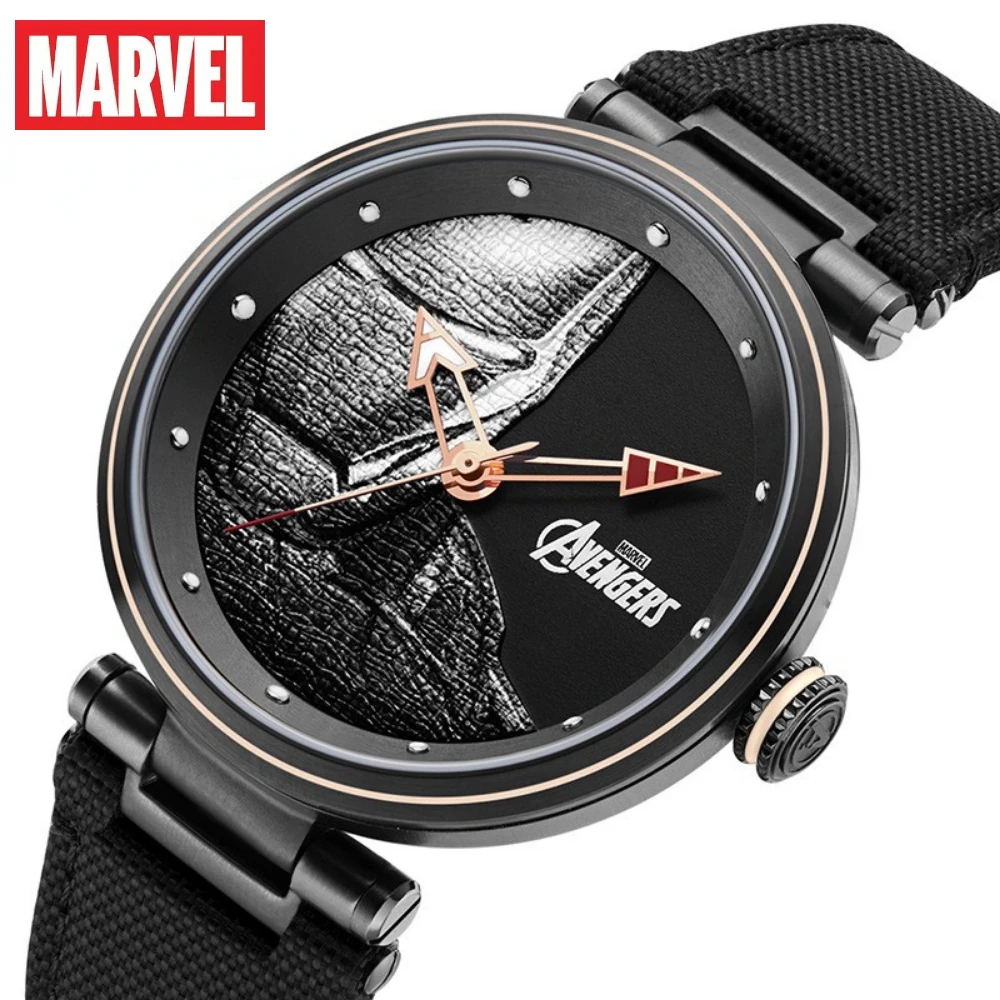 

Marvel Gift With Box Official Super Hero Venom Spider Iron Men Quartz Watch The Avengers Cartoon Clock Relogio Masculino