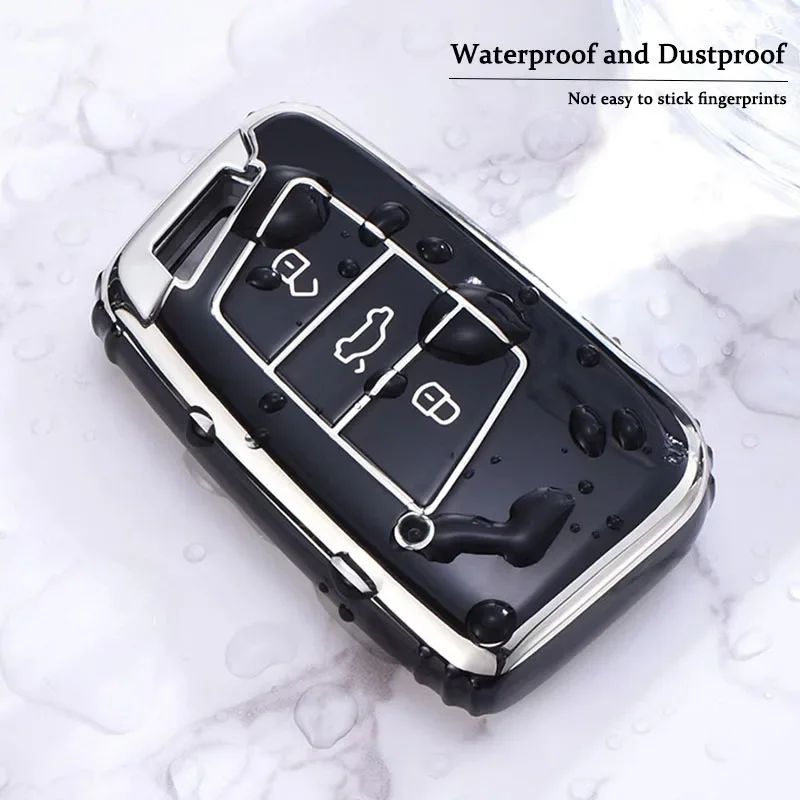 

New Soft TPU Car Remote Key Case Cover Protector Shell For VW Volkswagen Magotan Passat B8 Skoda Superb Kodiaq A7 Tiguan MK2 CC