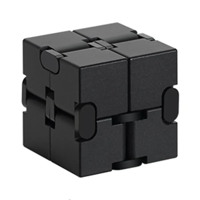 Infinite Cube Fidget Toy Flip, cubos de dedo de Metal de plástico antiestrés, ansiedad EDC para adultos y niños, autismo, TDAH