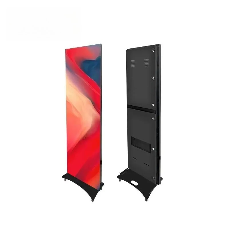 Portable Waterproof Outdoor Led Poster WIFI USB Control Standing Led Poster Display P4 Led Poster Screen for Outdoor