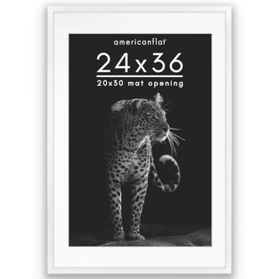 

Рамка для постеров 24x36 с полированным оргстеклом - Используется как рамка 20x30 с паспарту или для демонстрации фотографий 24x36 без паспарту - Коллекция Soho