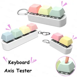 USLION 2/3/4Keys Mechanical Keyboard Axis Tester Office Decompression Calming Button Keycap KeychainStress Relief Fidget Toys