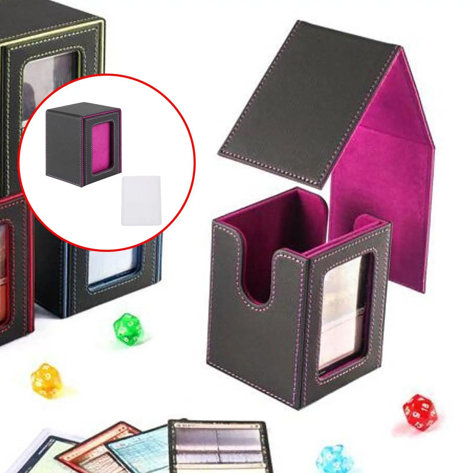 Card Deck Box Card Organizer Organization Album Card Protector Gaming Card Holder, Card Deck Storage Box Decks Case