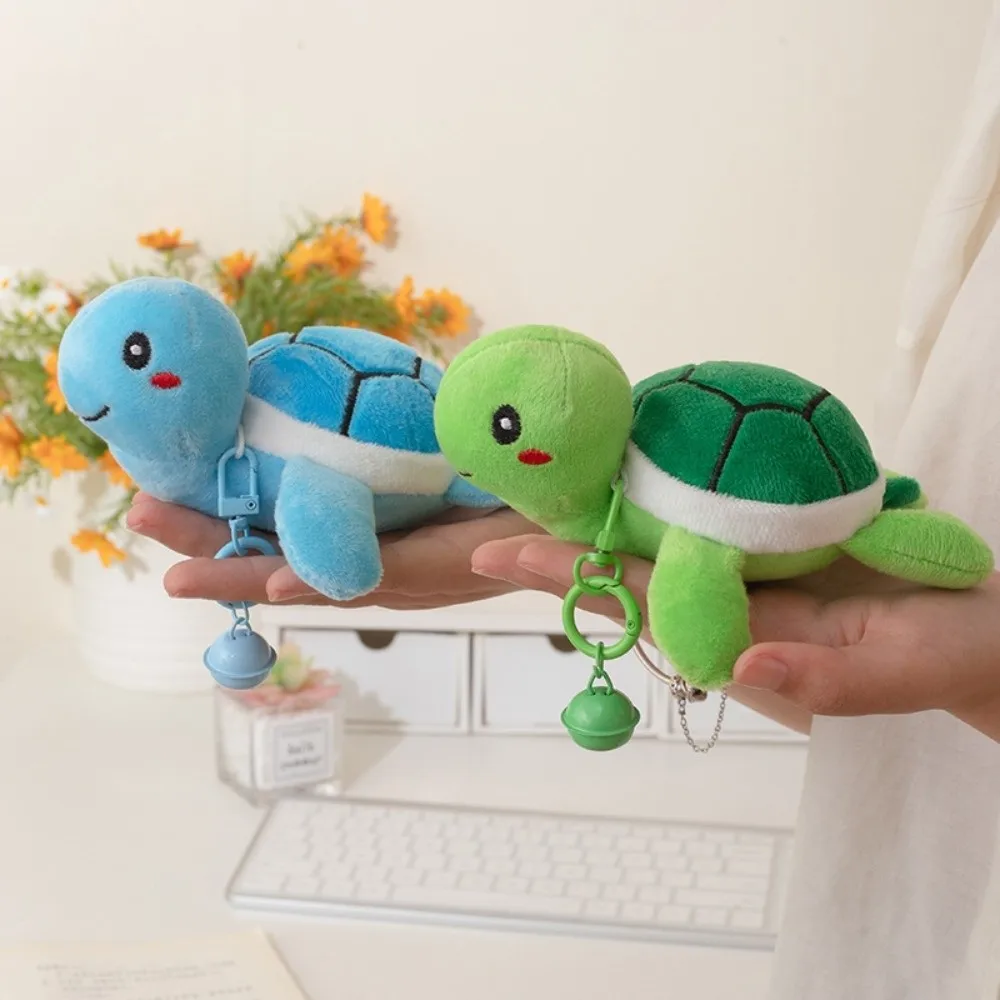 

Bell Turtle Plush Pendant Stuffed Creative Turtle Plush Doll Keychain Cute Funny Turtle Plush Toy Keyring Car Key Pendant