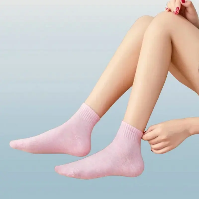 6/12 Pairs Solid Color Women's Sports Socks Durable And Wear-resistant Socks High Quality Comfortable And Breathable New Socks