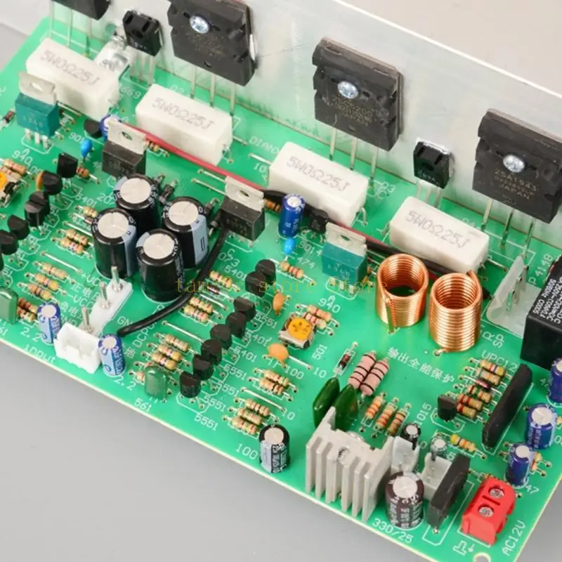 PMX-300W Double Channel Highly Power Amplifier Board 2SA1943/2SC5200 Temperature Controlled Power AMP Plate with Cable