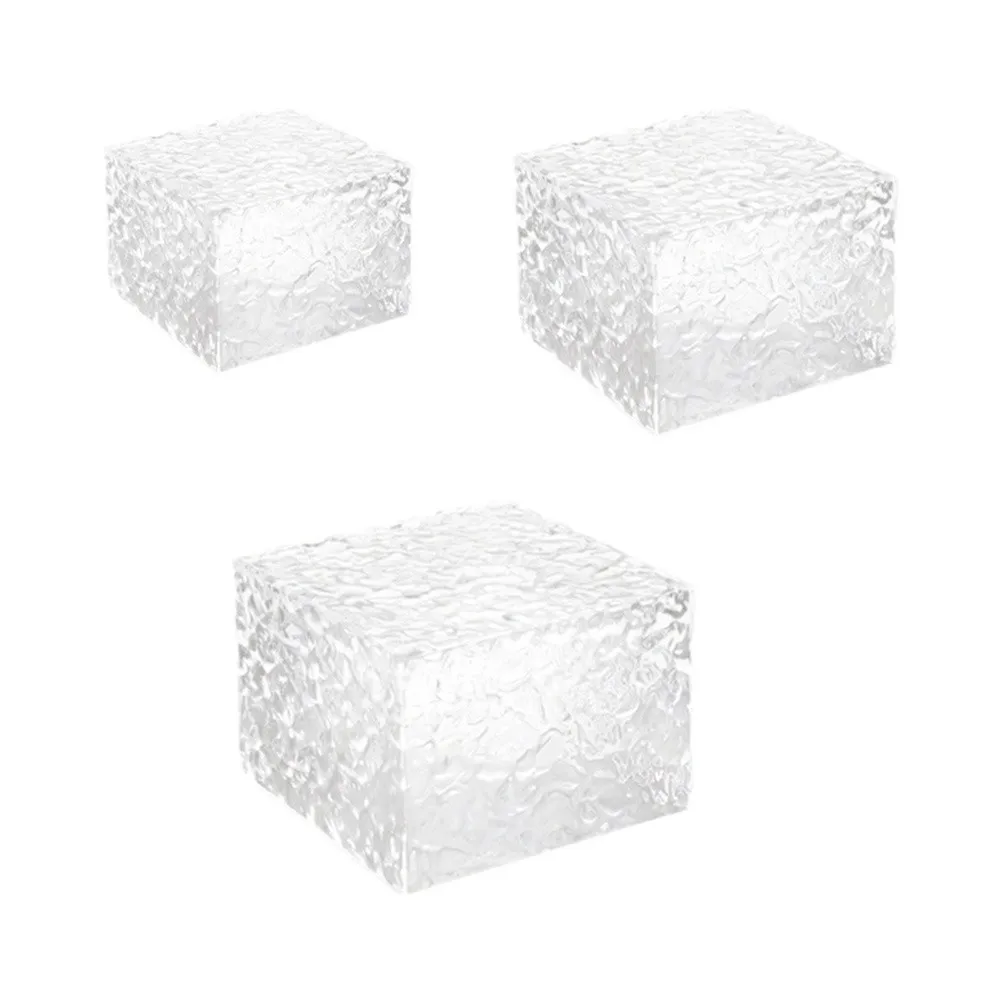 Multi-Tier Clear Hammered Display Stand for Cakes Cupcakes Beverages and Appetizers with Consistent Visual Theme Tiers
