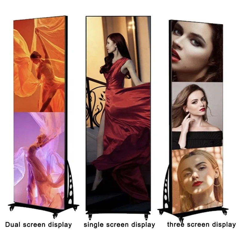 LED Poster Floor Wall Panels P2.5 P2 P1.86 P1.53 Standing Poster Advertising Digital Signage Indoor view 2