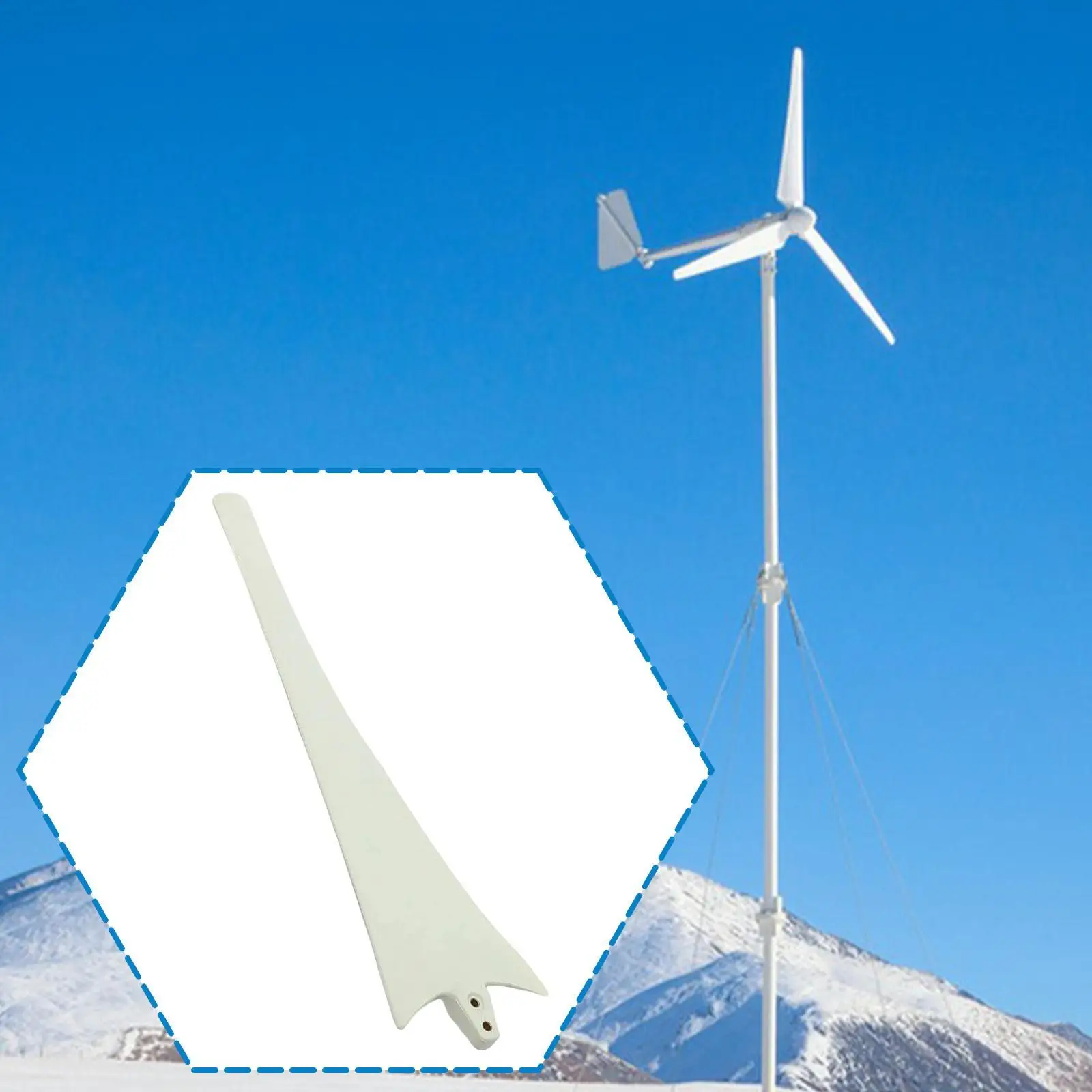 

Wind Turbine Sturdy 550mm Windmill Replacement Part Windmill Accessories Reliable Lightweight for Repairing Upgrading