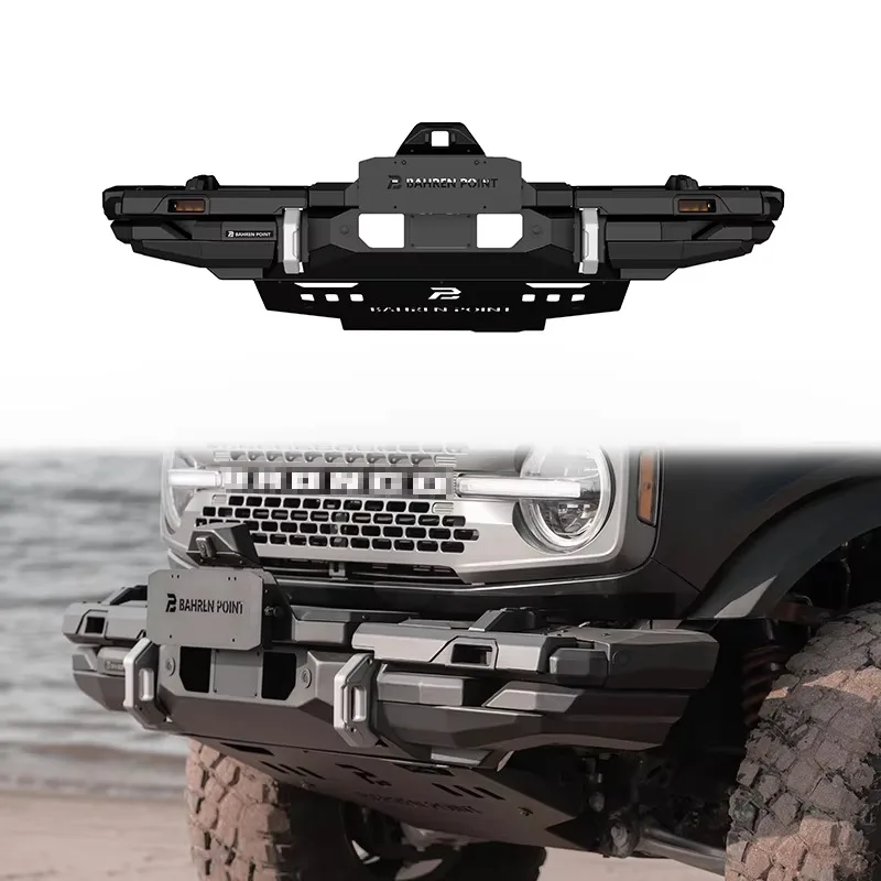 

New Condition Car Tuning Accessories Front Bumper with Led Light Auto Bodykit 4X4 Car Bumpers Front Bull bar for Ford Bronco