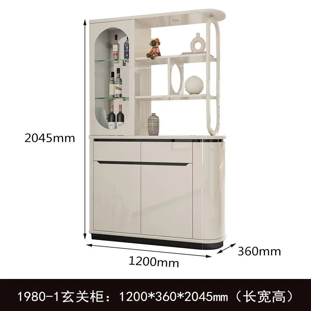 

Шкаф-перегородка для входной диван, двухсторонний шкаф для небольшой квартиры, винный шкаф в кремовом стиле, гостиная против