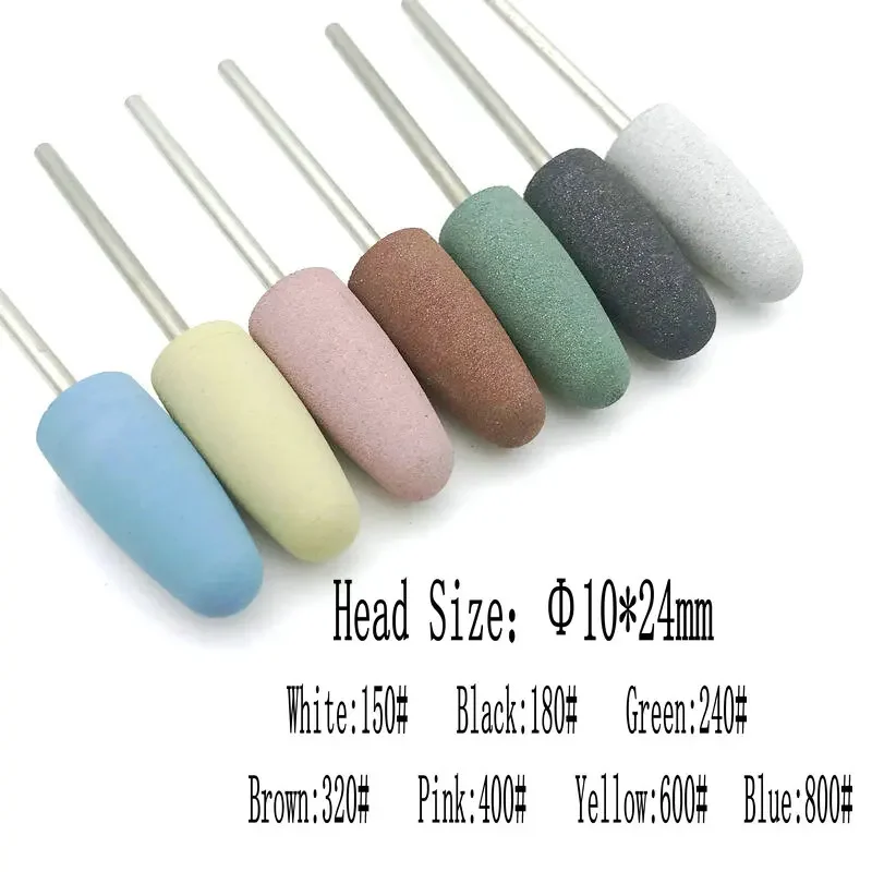 1pc Dental Rubber Silicone Polisher Nail Drill Bit Dental Silicon Rubber Burs Drill Accessories Foot Polishing Tools