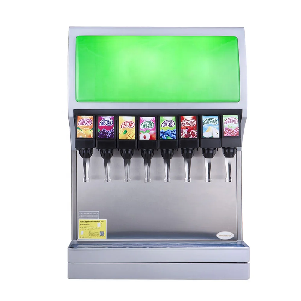 Commercial 8 Flavour Ice Cold Carbonated Soda Water Drink Cola Mix Maker Dispenser Machine