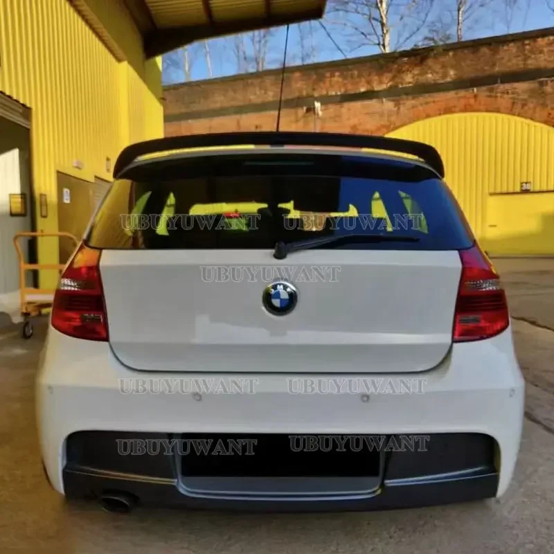 Für bmw 1 series e81 e87 120i 118i 116i 2008-2015 Fließheck Auto Heckklappen dach Spoiler Flügel abs glänzend schwarz Karosserie-Kits Tuning