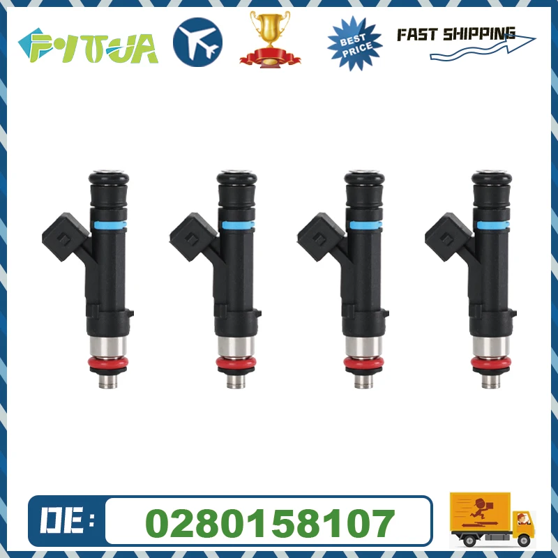 

4pcs High Quality fuel Injector 0280158107 For UAZ 3160 2.9L 1994-2003 Russian 0 280 158 107