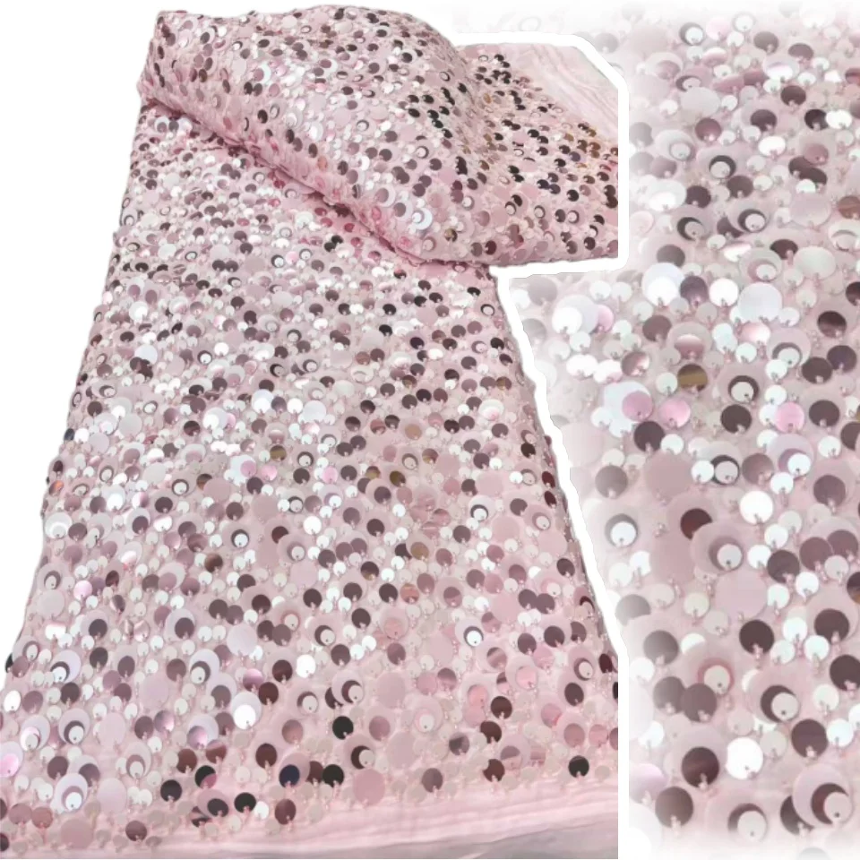 رائعة فاخرة نوبل تصميم الأزياء الجديدة النسيج اليدوية التطريز صافي الدانتيل الترتر الكامل لصنع فستان الزفاف النساء CC1778 #3