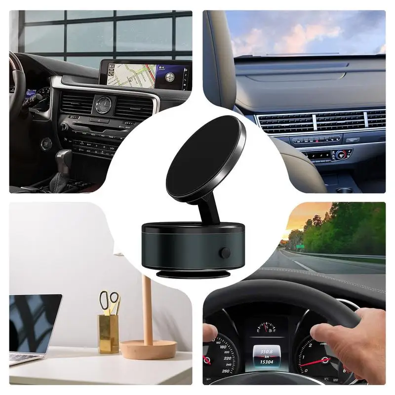 Dashboard Cell Phone Holder Vacuum Suction Rotatable Phone Holder Foldable Phone Holder Multipurpose Phone Support For