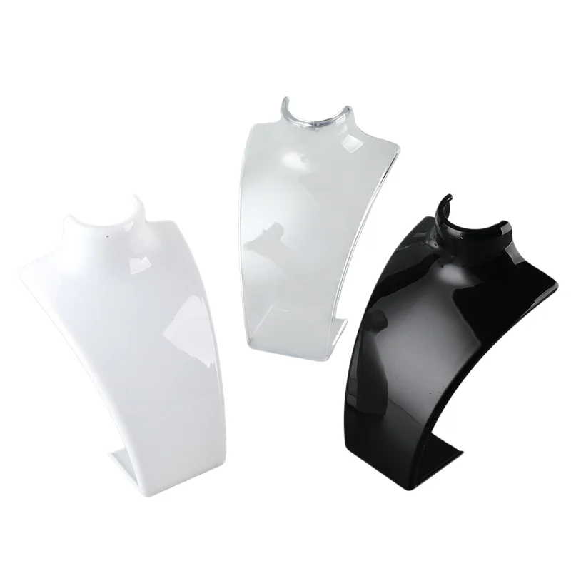 Three Colors Mannequin Jewelry Display Stand Holder Necklace Pendant Organizer Decor Shelf For Shop Jewelry Showing