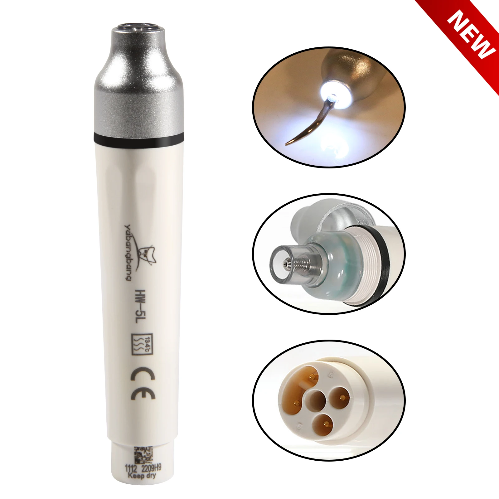 Yangbangbang Dental Ultrasonic Scaler Handpiece /LED Tips Fit WOODPECKER EMS /DTE SATELEC