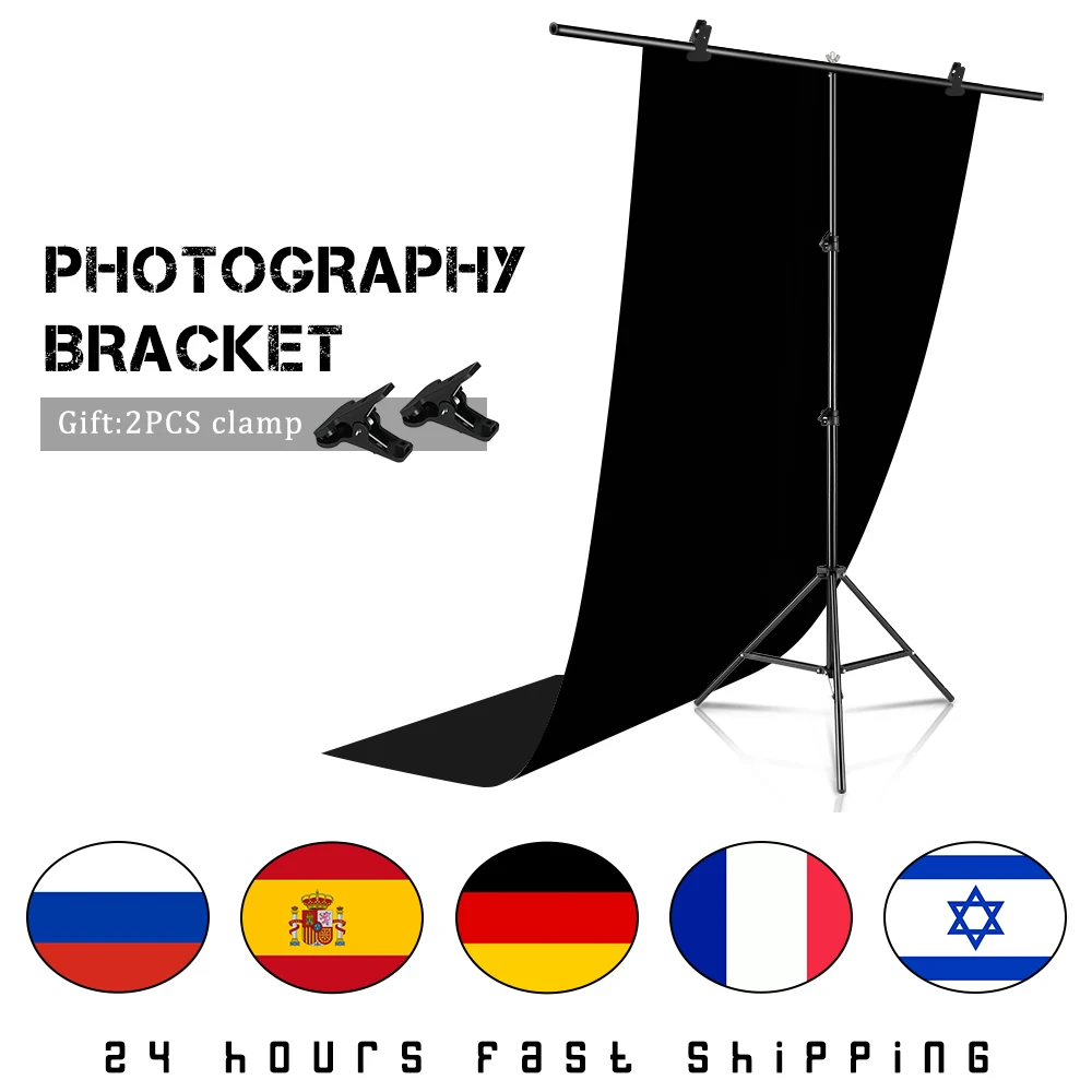 

Professional Photography Background With Tripod Light-absorbing Black Flocking Backdrops Non-reflective Screen Photo Photos