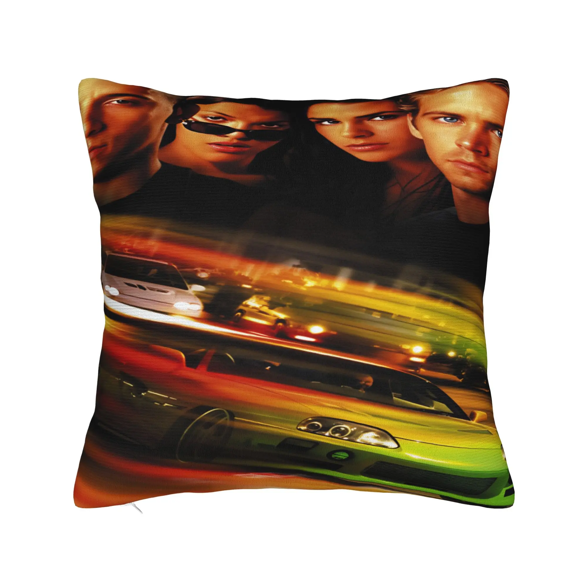 Fast And Furious 3D Print Pillow Case  Kawaii Pillow Cover Comfy Pillowcases For Living Room Sofa