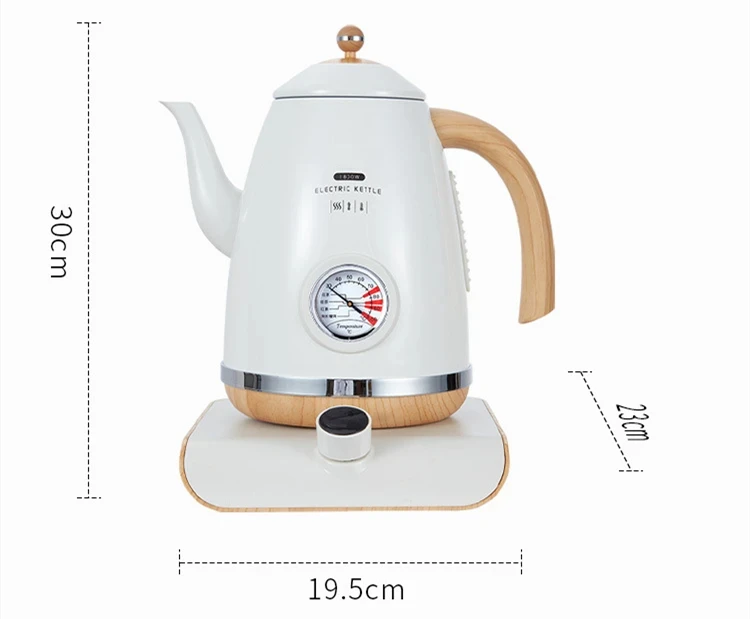 220V 1.7L 304 stainless steel electric water kettle for tea and coffee with temperature control