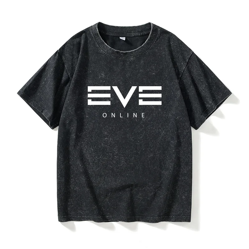

Футболка EVE Game T-shirt из хлопка с круглым вырезом, повседневный топ для мужчин и женщин, летняя одежда, креативный дизайн, модная одежда