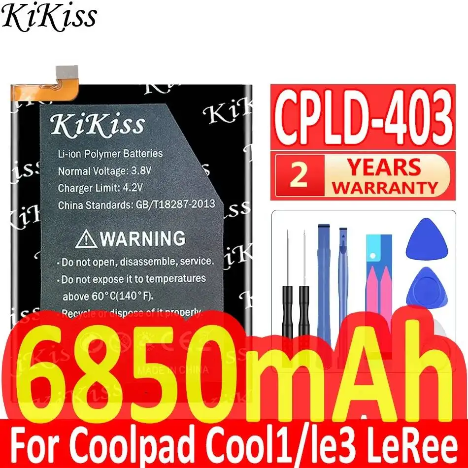 Batería para teléfono móvil Cpld-403 6850mAh para Coolpad Cool 1 Dual C103 C106 C107, Letv Leeco le3 S3, Mexun Leree R116