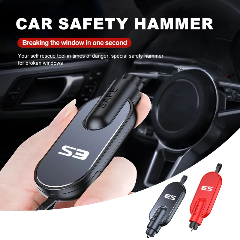 Portable Car Safety Hammer Window Breaker Seat Belt Cutter Tool For Lexus UX250h RX450h CT200h RX400h GC RX UX NX LX GX