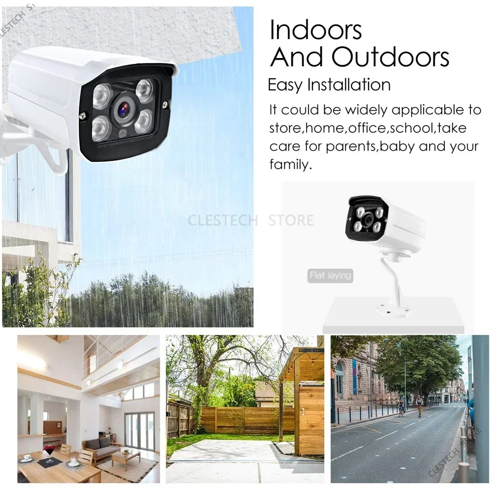 8MP High-quality Array Security CCTV AHD Camera 4in1 5MP 4MP Coaxial Digital outdoor Waterproof Ip66 Ircut Night Vision For Home