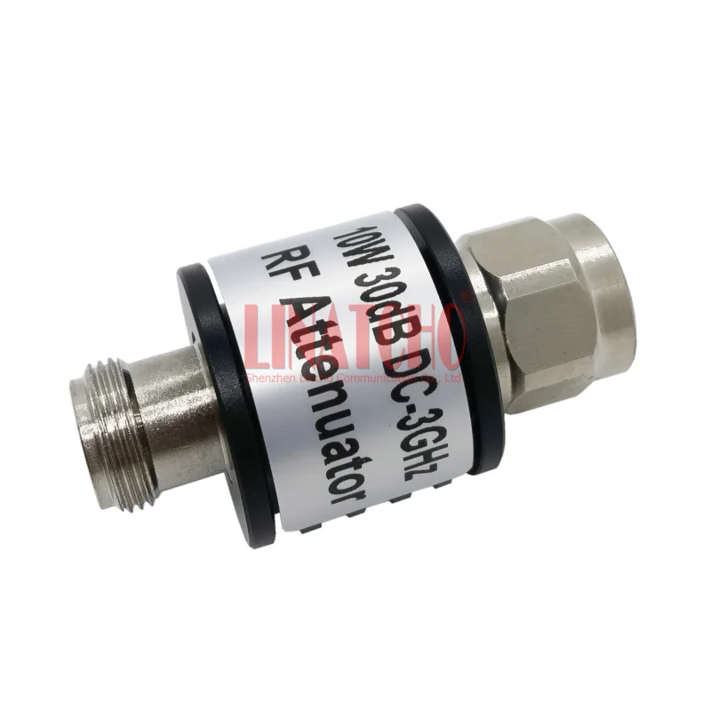 DC 0-3GHz 50 Ohm 10W Coaxial N Type Male to Female RF 30dB Attenuator