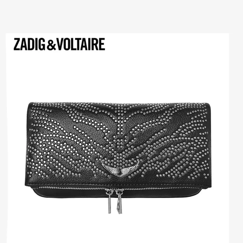 ZADIG & VOLTAIRE Bags For Women Crossbody ZV Bag Wing Decoration Two Chains Straps Flap Zipper Sacàbandoulière femme Accessories