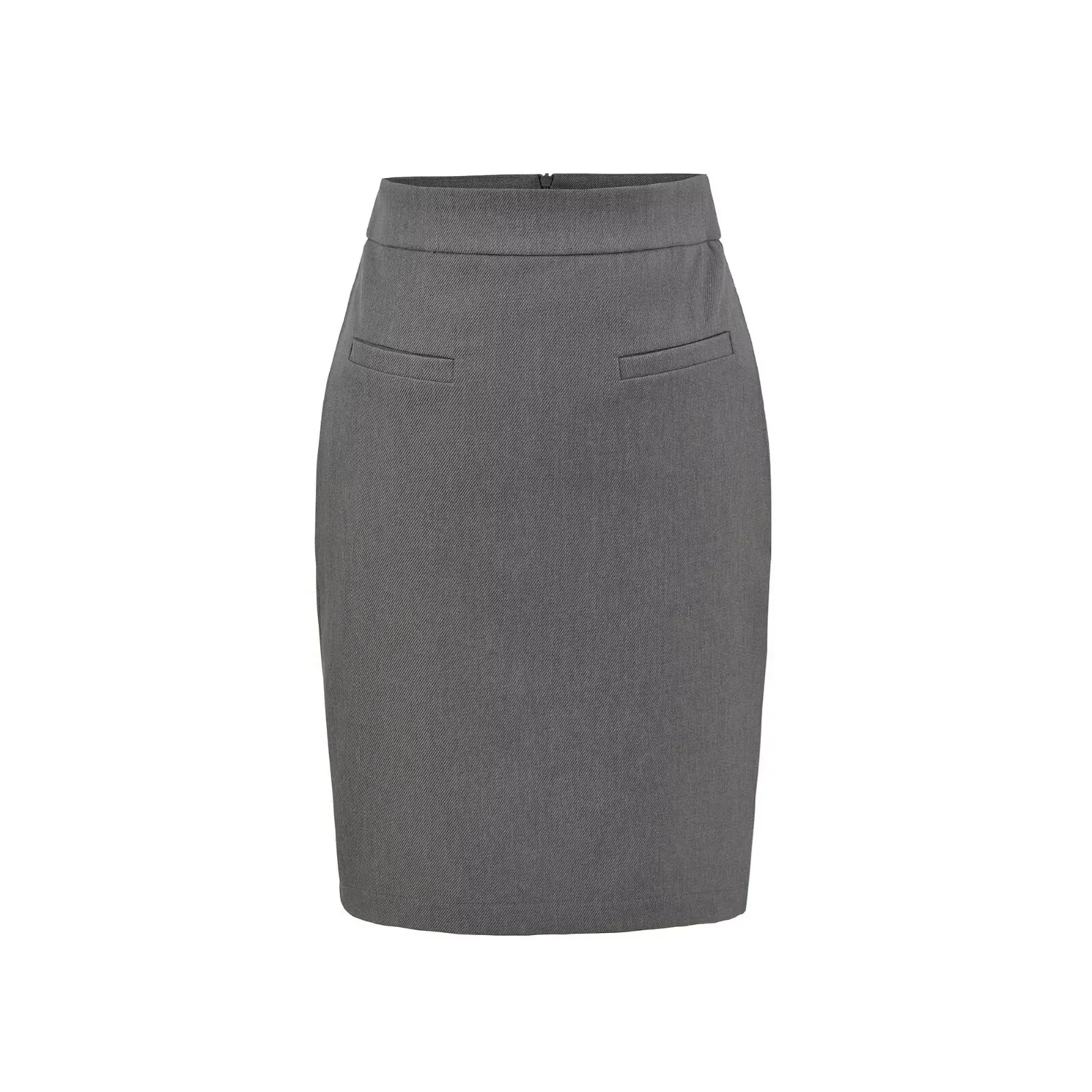 Mature Pure Desire Casaul Style Elegant Sister Suit - Half Skirt Feminine Back Slit Tight A-Line Bodycon Zipper Skirt Charm UXOB