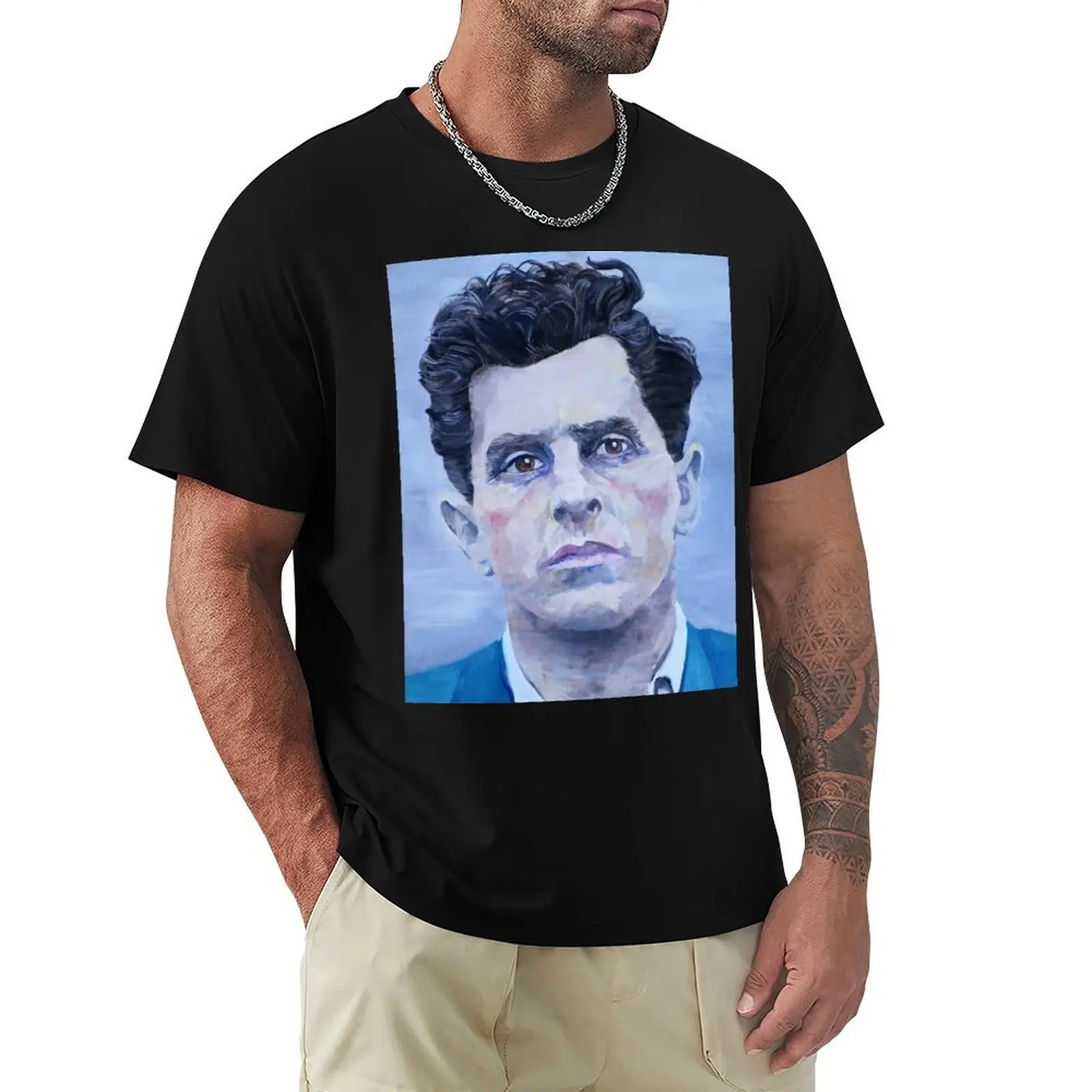 LUDWIG WITTGENSTEIN - oil portrait T-Shirt Plus Size Quick Dry Sports Tee