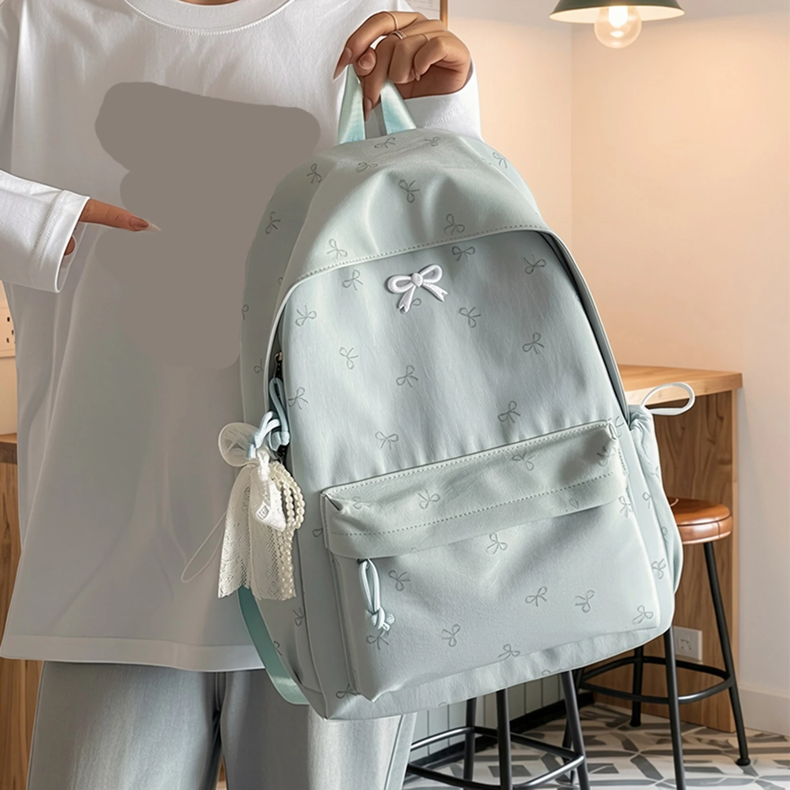 Damskie plecaki z kokardkami,  – School Backpack Teen recenzja i cena