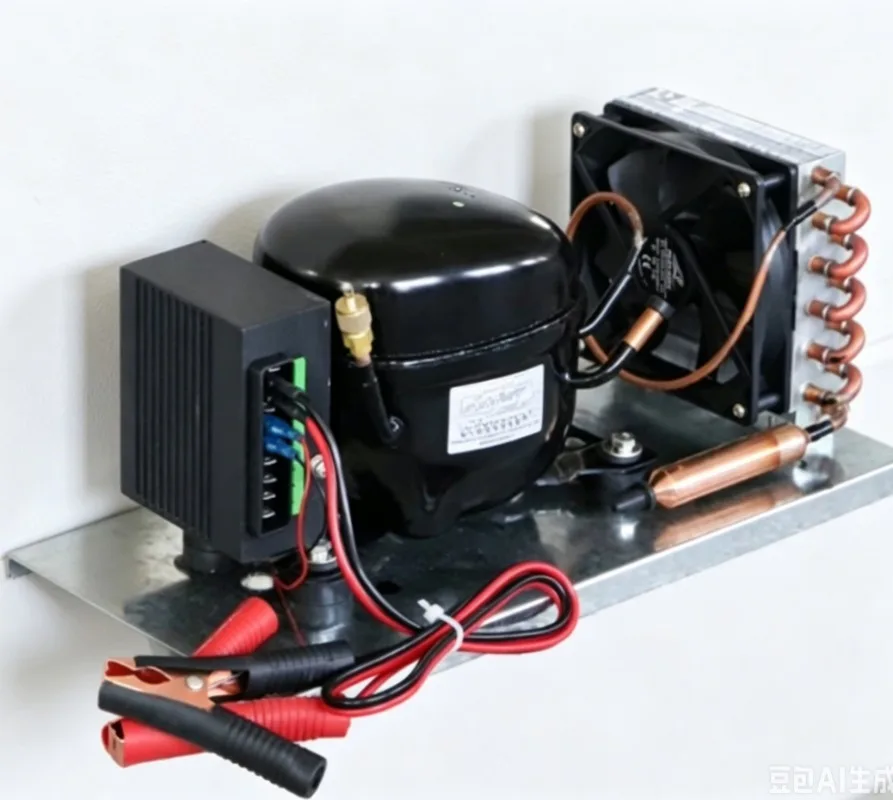 BD25HC DC 12V/24V Compressor Condensing Unit for Car Solar Marine Refrigerator 50-150L