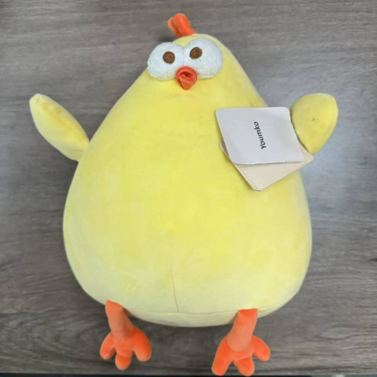 Youmko Cute Chubby Chicken Plush Toy Soft Plush Stuffed Animal Yellow Chicken Pillow Room Sofa Cushion Decoration Birthday Gift