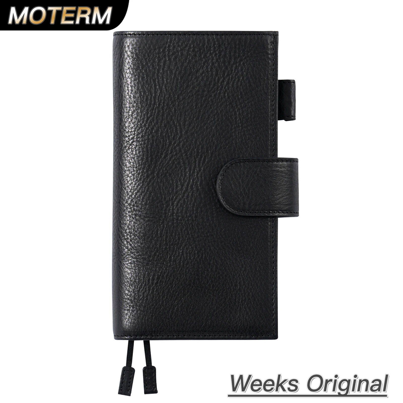 Moterm Original Weeks Cover for Hobo Week Full Grain Veg Tanned Leather Planner Genuine Cowhide Notebook Diary Organizer Journal