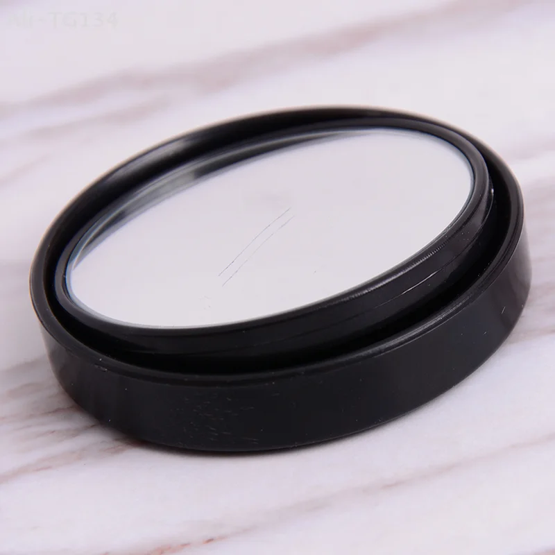 1 قطعة مرآة النقطة العمياء للسيارة السوداء 360 ° زاوية عرض مرآة الرؤية الخلفية قابلة للتعديل SHIDWJ #4