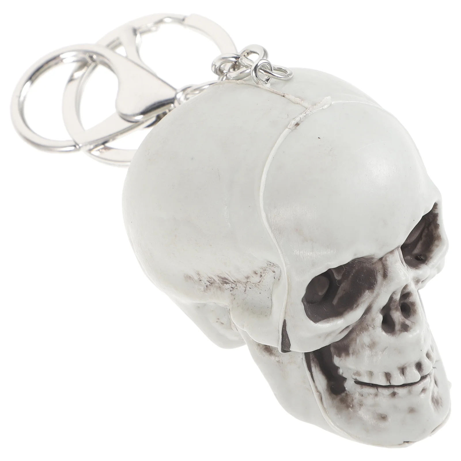 Skull Keychain Pendant Mens Ring Bag Charm Fob Keyring Halloween Personality