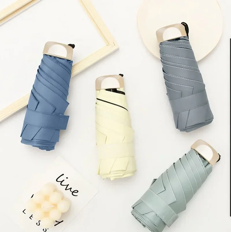 Mini Pocket Umbrella for Men and Women, Ultralight Rain and Sun, Anti Portable Folding Parasol, Beach, Male, Man