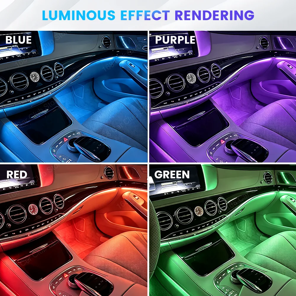 LED 7/64 Color Ambient Light For Mercedes Benz W222 S-Class 2014-2020 Car Active Colorful Lnterior Modification Lighting