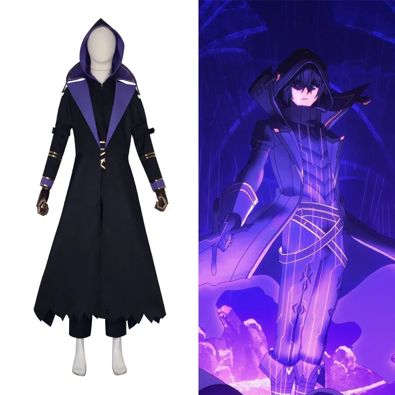 

Anime The Eminence In Shadow Kagenou Cid Cosplay Costume Black Cloak Uniform Shadow Garden Minoru Kagenou Halloween Men Boys