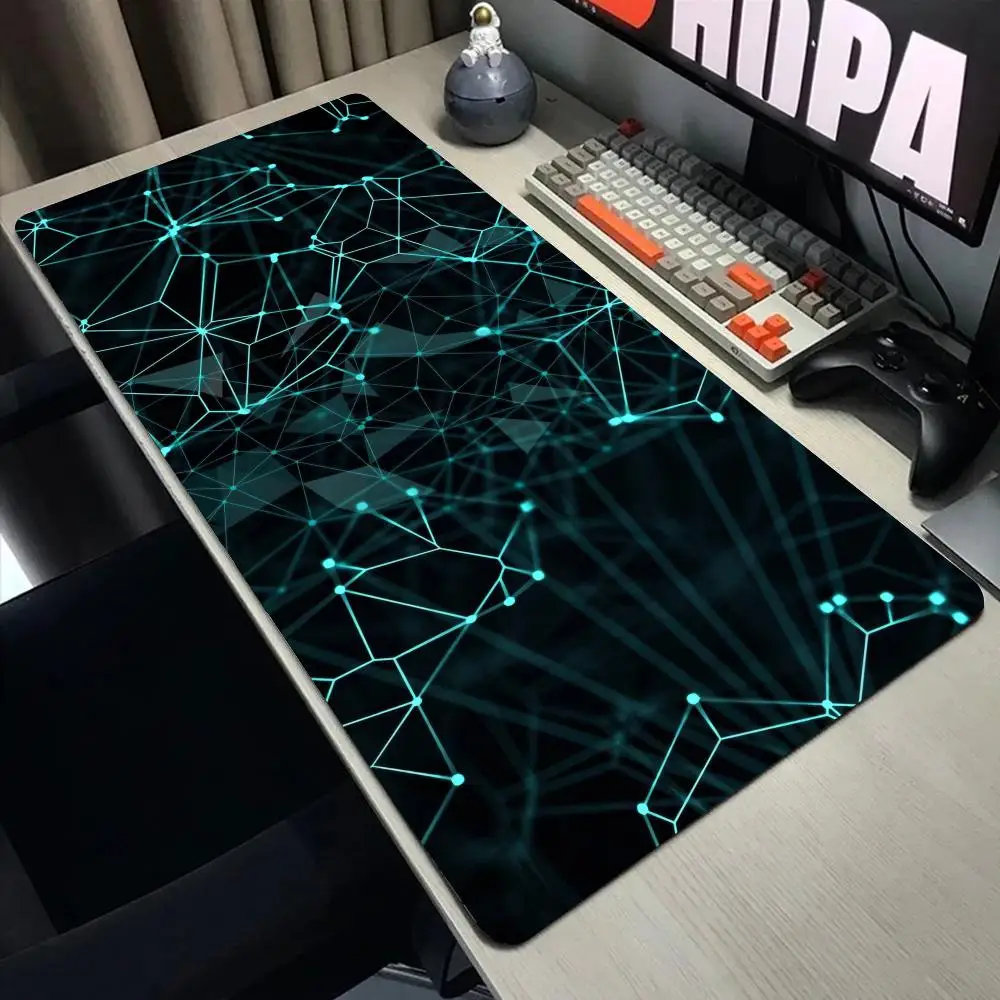 Poligons mouse pad grande computador escritório jogo tapetes de mesa xxl borracha antiderrapante teclado de jogos mousepads longos almofadas de mesa
