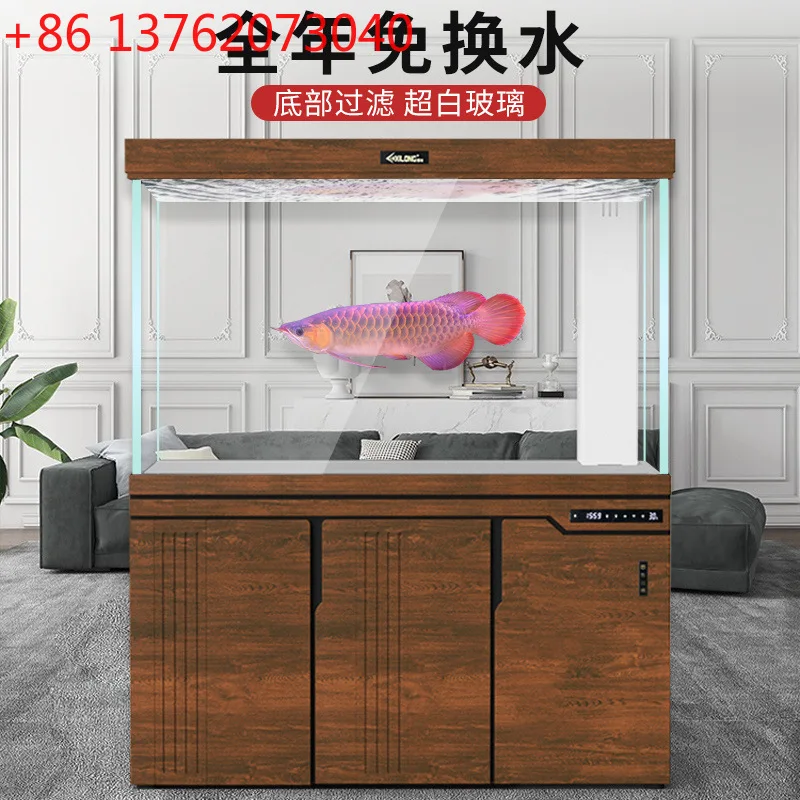 Fish tank large living room aquarium bottom filter household ecological water replacement floor filtration